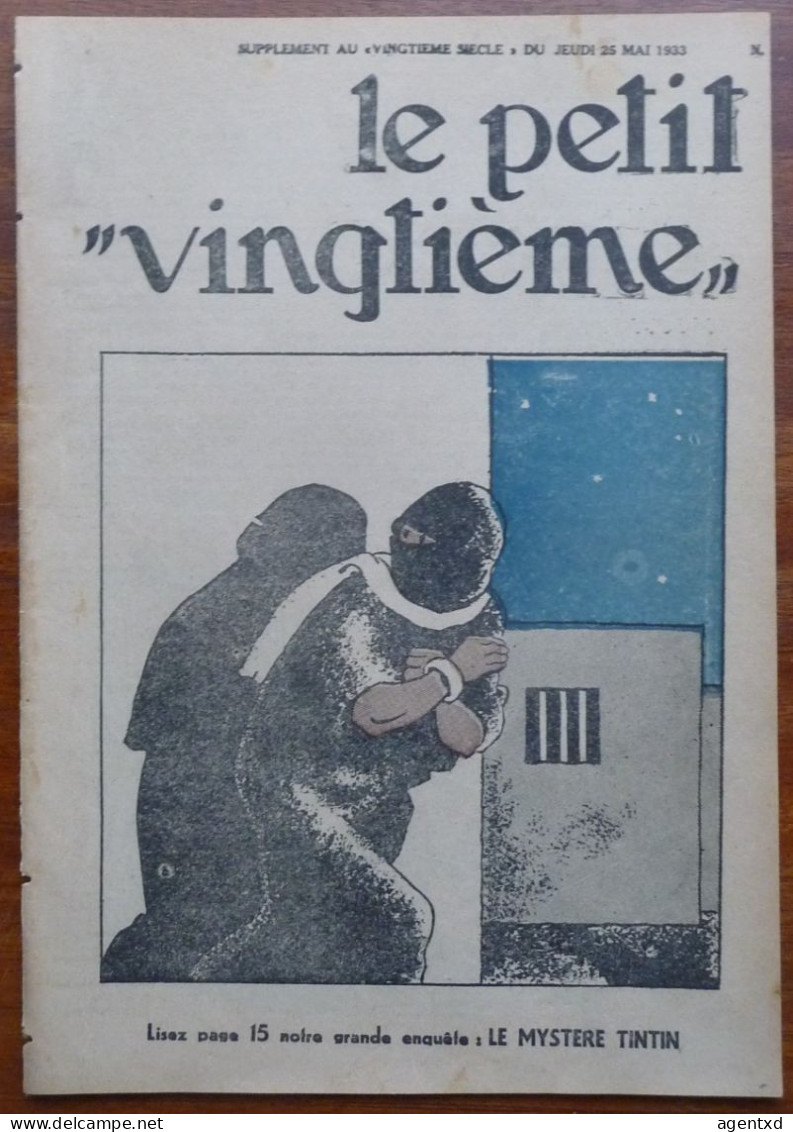 TINTIN – PETIT VINGTIEME – PETIT XX - N°21 Du 25 MAI 1933 - Tintin