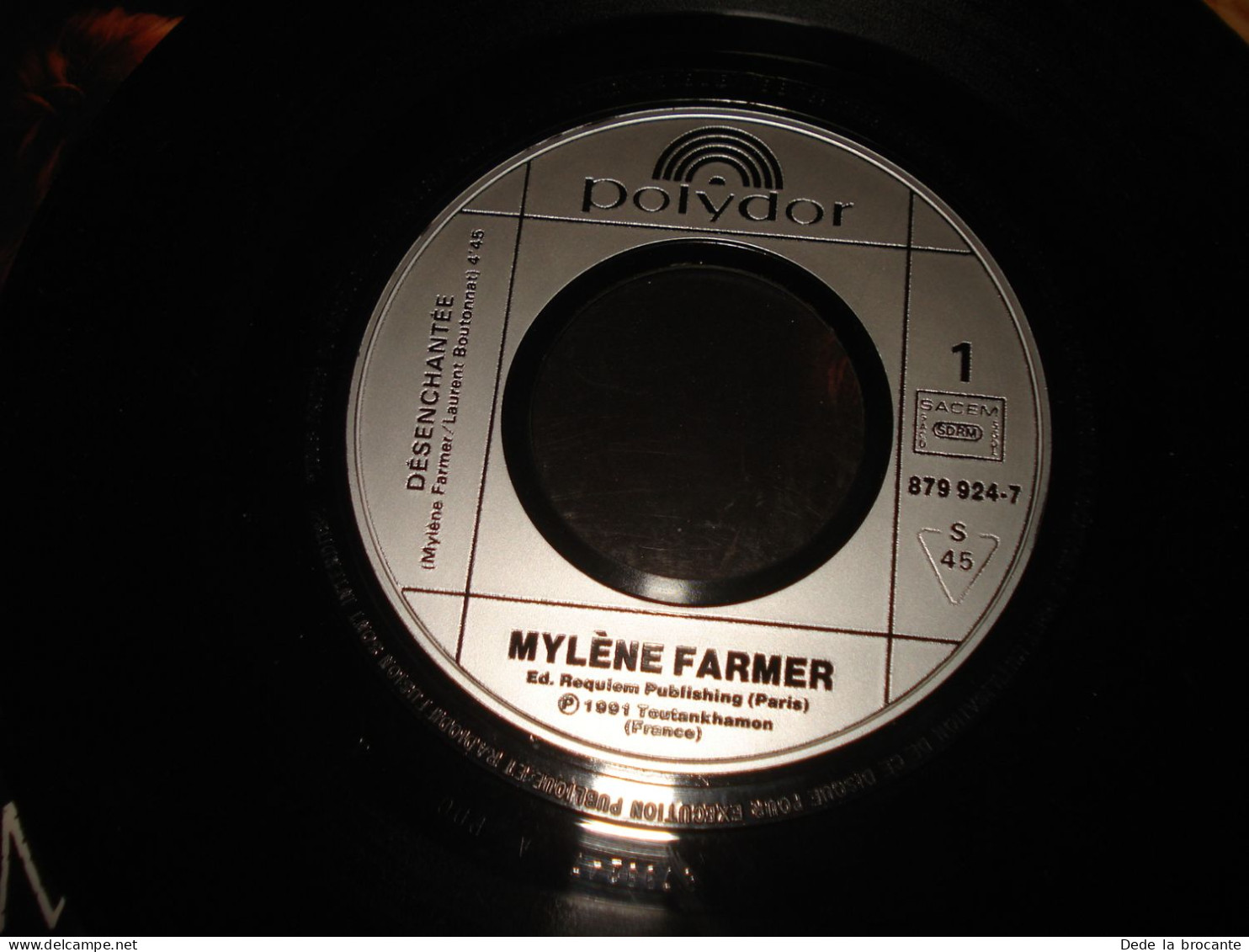 B14/  Lot De 2 SP  -  Mylene Farmer  - Sans Contre Façon + Désenchantée VG++/EX - Disco, Pop