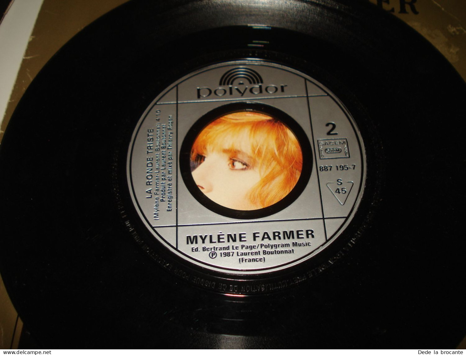 B14/  Lot De 2 SP  -  Mylene Farmer  - Sans Contre Façon + Désenchantée VG++/EX - Disco & Pop