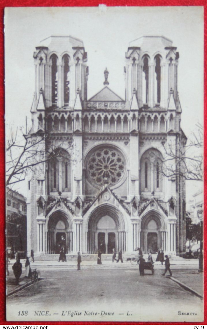 CP NICE L'Eglise Notre Dame France Vierge C409 - Monuments, édifices