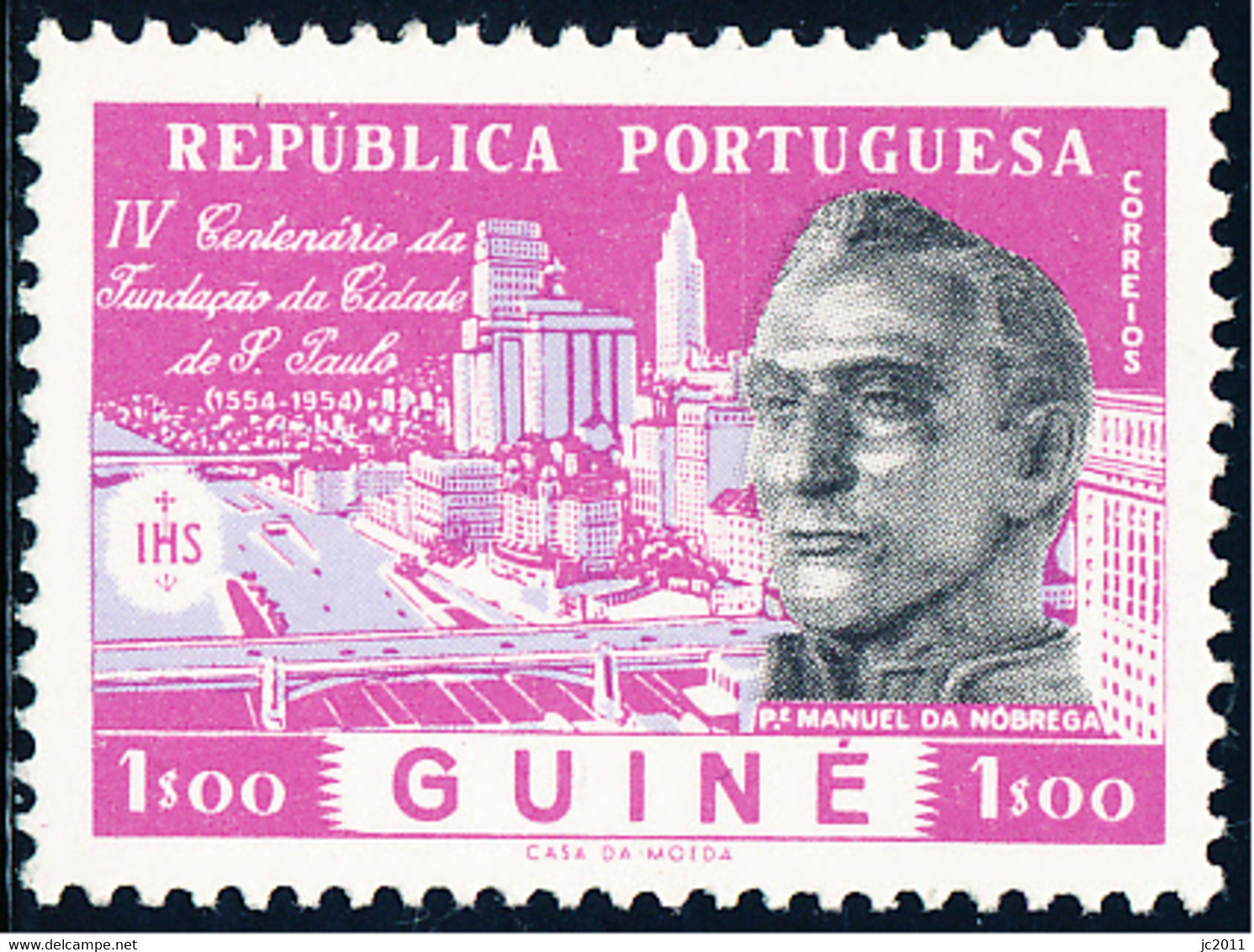 Portuguese Guinea - 1954 - S. Paulo / Brasil - Manuel Da Nóbrega - MNG - Guinea Portuguesa