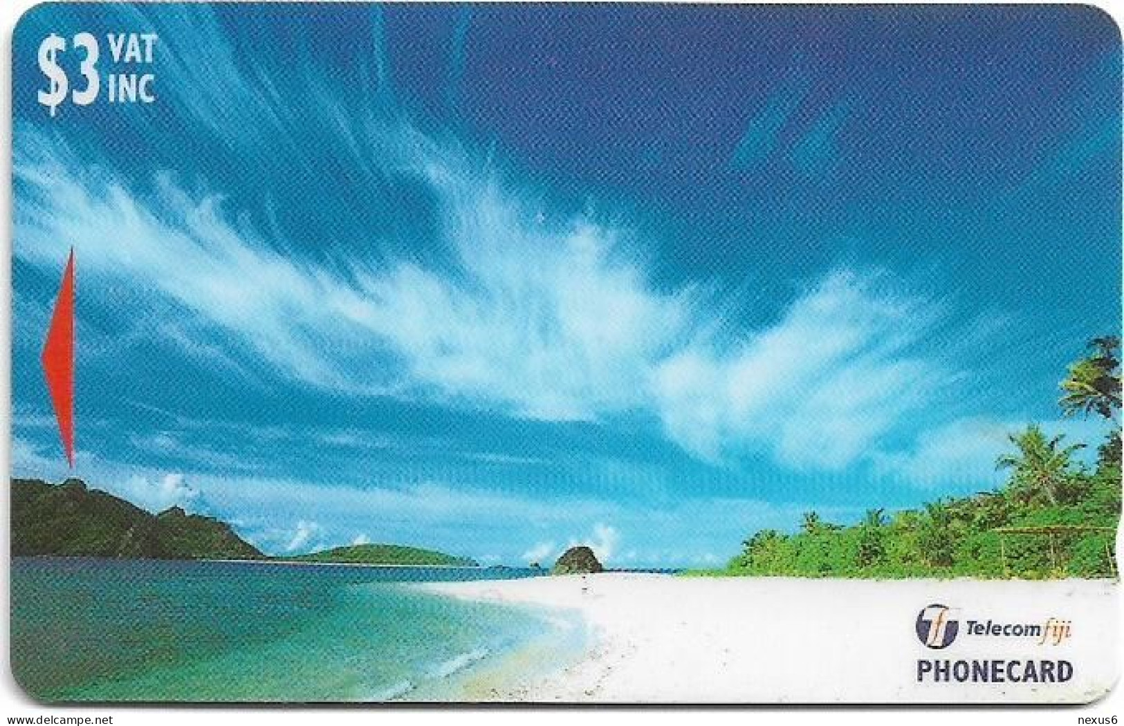 Fiji - Tel. Fiji - Yasawa Islands - Wayasewa - 26FJB - 1998, 3$, 50.000ex, Used - Figi