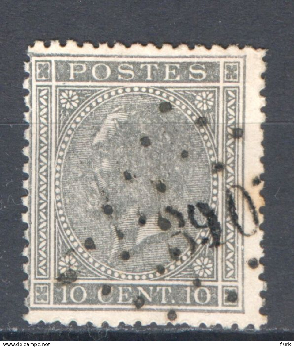 België OCB17 Gestempeld Pt390 Warnant-Dreye COBA €15 - 1865-1866 Profil Gauche