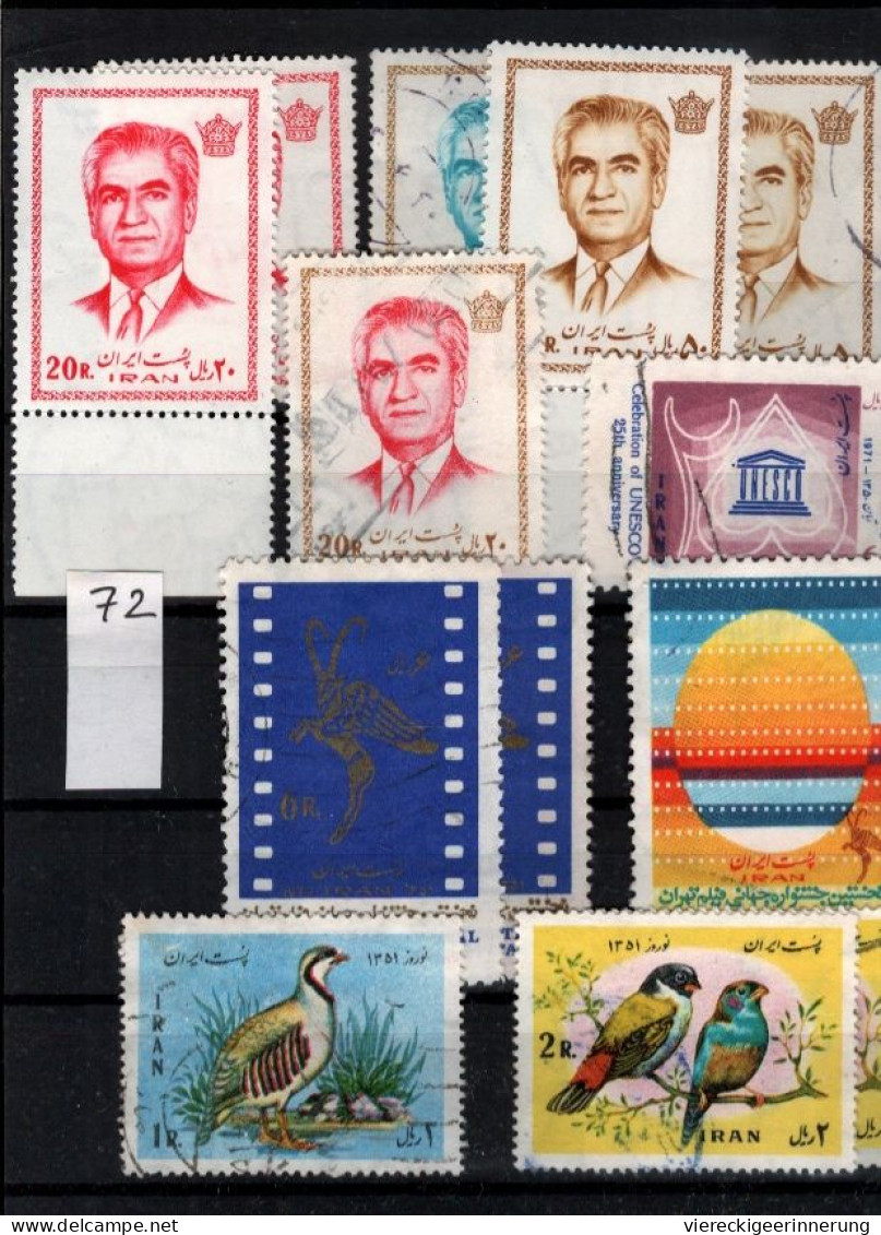 ! Persien, Persia, Iran, 1971-72, Briefmarken Lot, 88 stamps