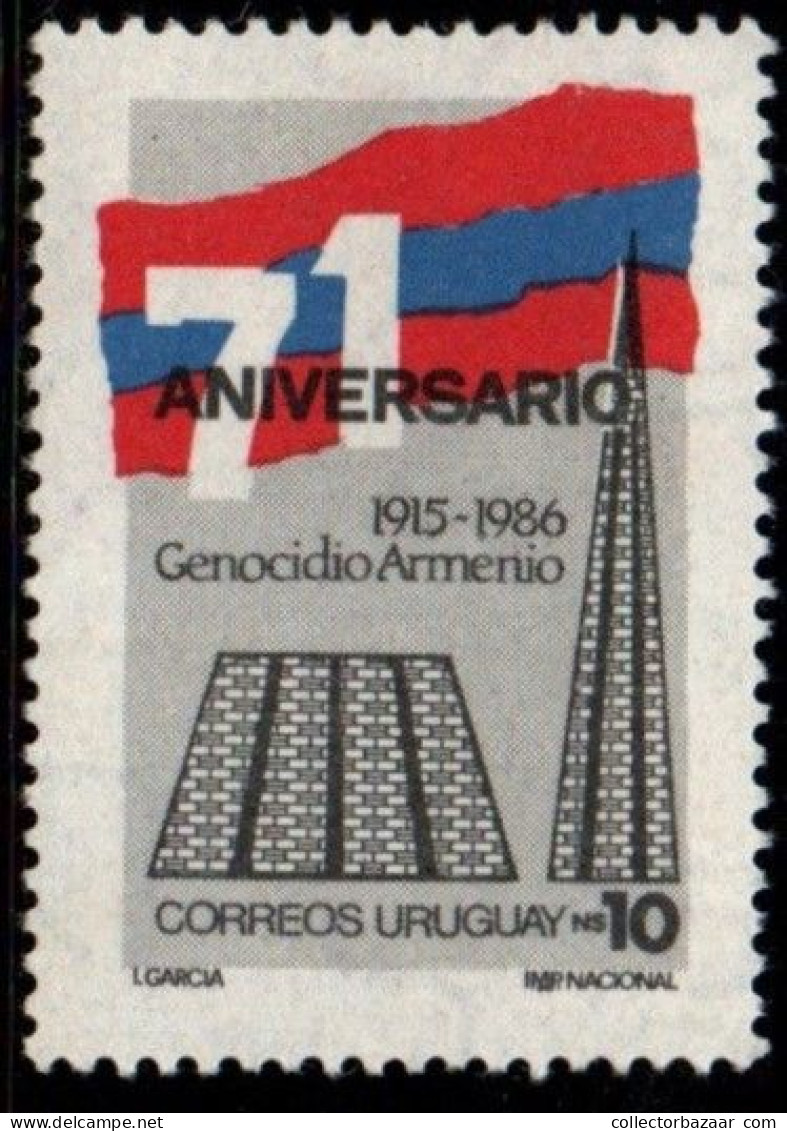 1986 Uruguay Genocide Of The Armenian People 71st Anniv. #1214 ** MNH - Uruguay