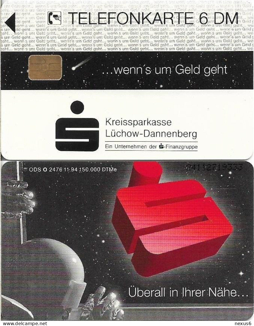 Germany - Sparkasse Astronaut (Overpint 'Kreissparkasse Lüchow-Dannenberg') - O 2476 - 11.1994, 6DM, Used - O-Reeksen : Klantenreeksen