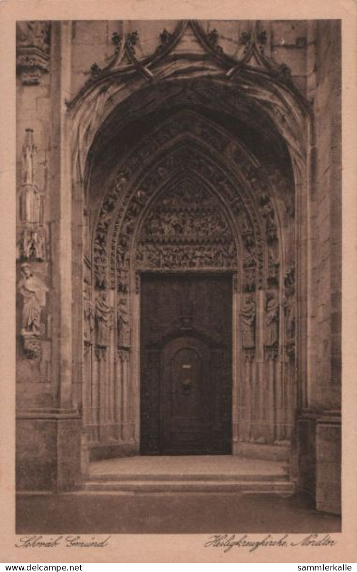 76574 - Schwäbisch Gmünd - Heiligkreuzkirche, Nordtor - 1933 - Schwaebisch Gmünd