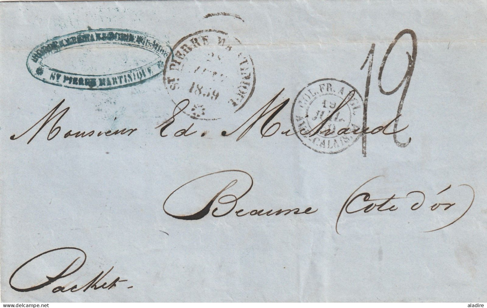 1818/1924 - petite collection de 16 lettres, cartes postales, entiers, enveloppes, télégramme de MARTINIQUE  (32 scans)