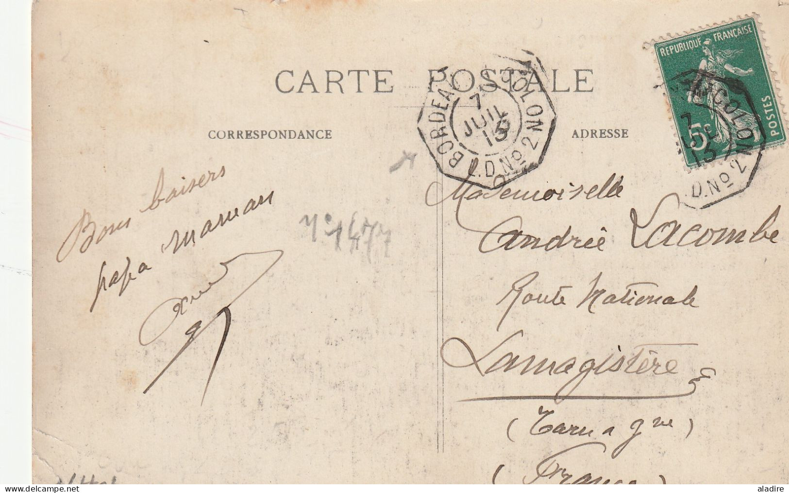 1818/1924 - petite collection de 16 lettres, cartes postales, entiers, enveloppes, télégramme de MARTINIQUE  (32 scans)