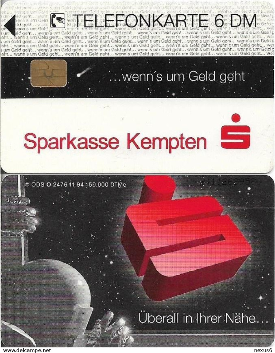 Germany - Sparkasse Astronaut (Overpint 'Sparkasse Kempten') - O 2476 - 11.1994, 6DM, Used - O-Series: Kundenserie Vom Sammlerservice Ausgeschlossen