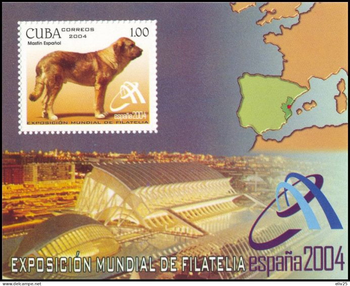 Cuba 2004, Dog Breeds - S/s MNH - Ungebraucht