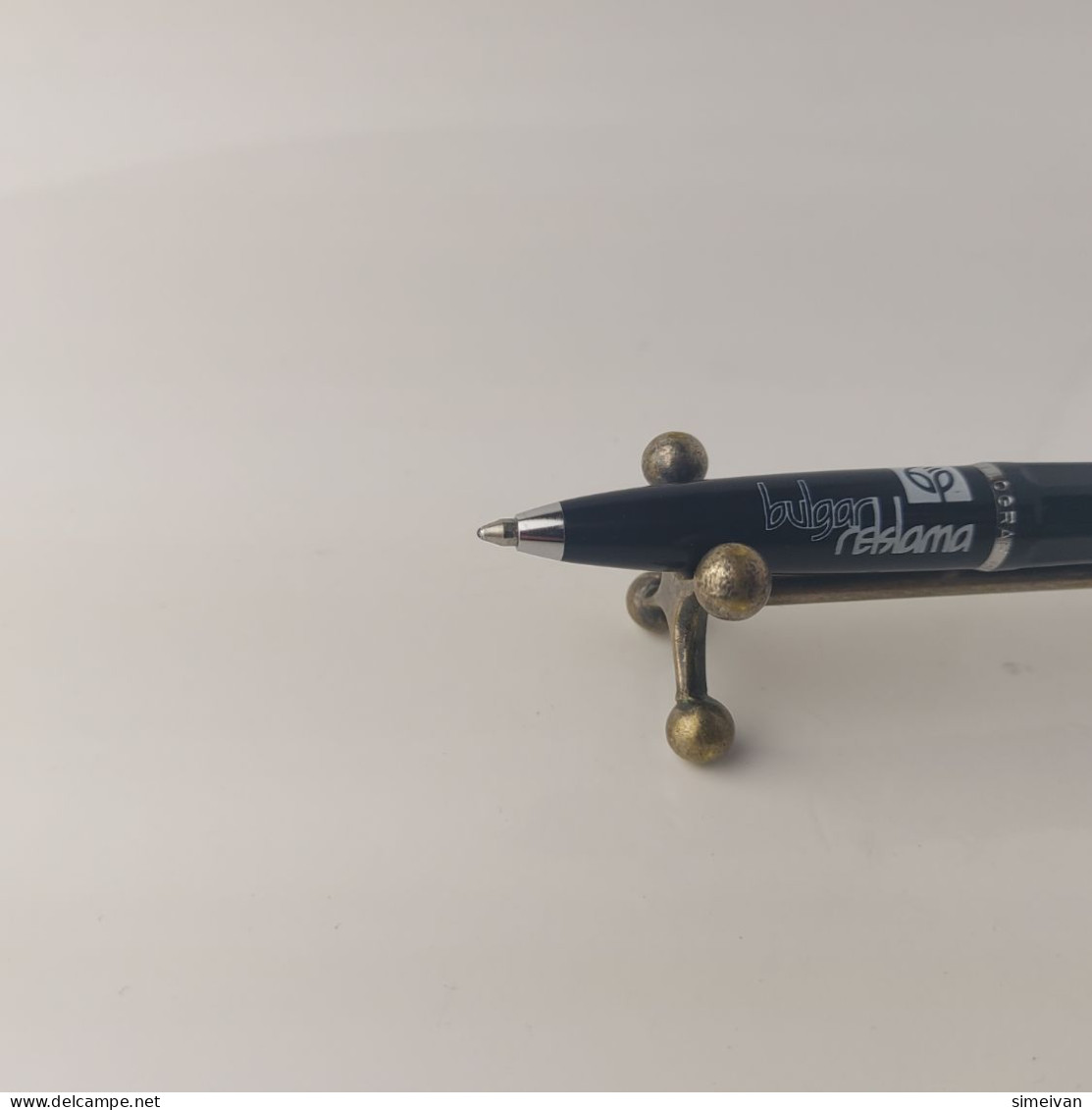 Vintage Ballograf Epoca Ballpoint Pen Black Chrome Trim Made In Sweden #5525 - Stylos