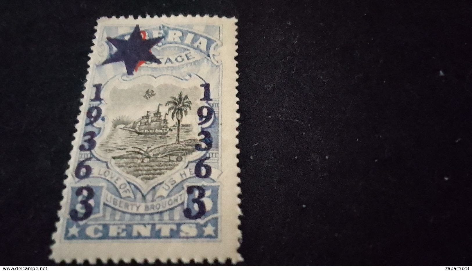 LİBERYA--1936-  5 C      DAMGASIZ  SÜRSAJED 1936 - Liberia