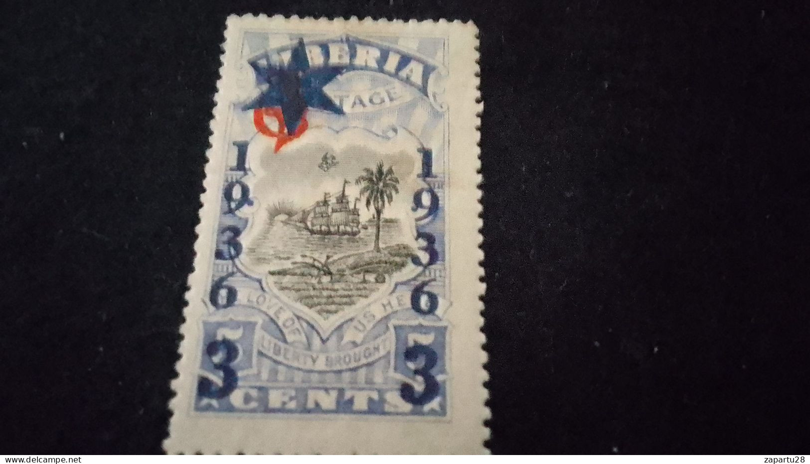 LİBERYA--1936-  5 C      DAMGASIZ  SÜRSAJED 1936 - Liberia