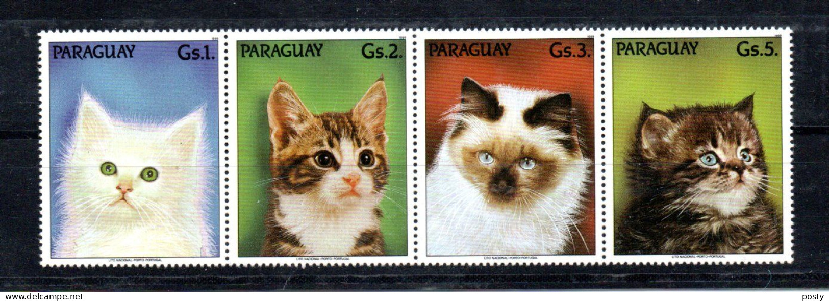PARAGUAY - 1989 - CHATS - CATS - KATZEN - - Paraguay