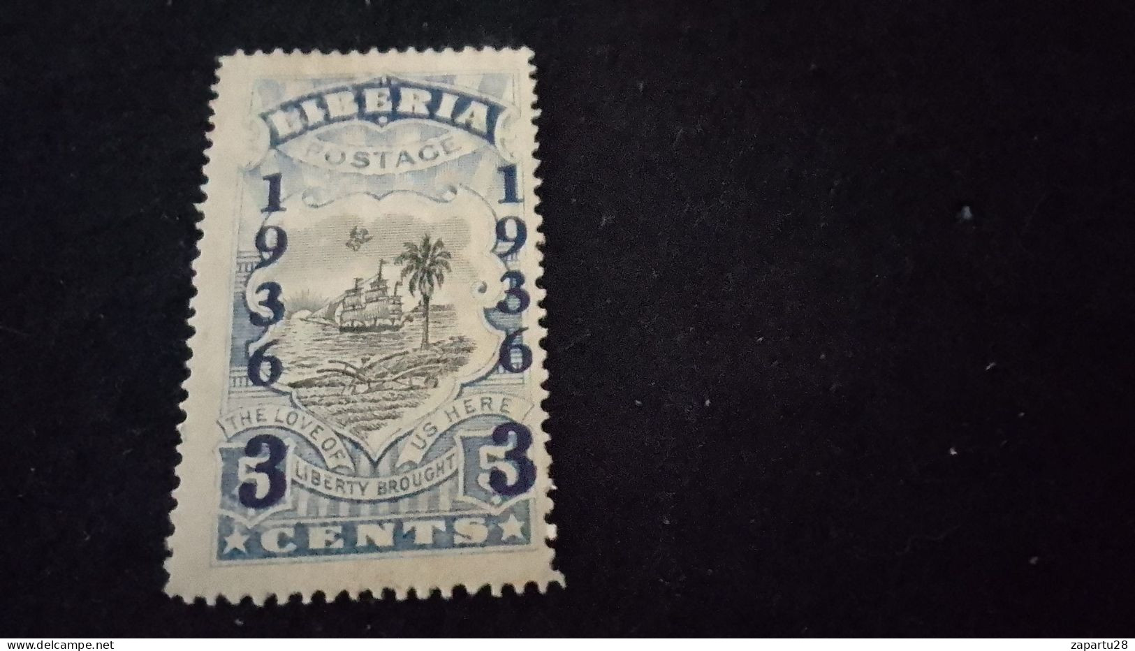 LİBERYA--1936-  5 C      DAMGASIZ  SÜRSAJED 1936 - Liberia