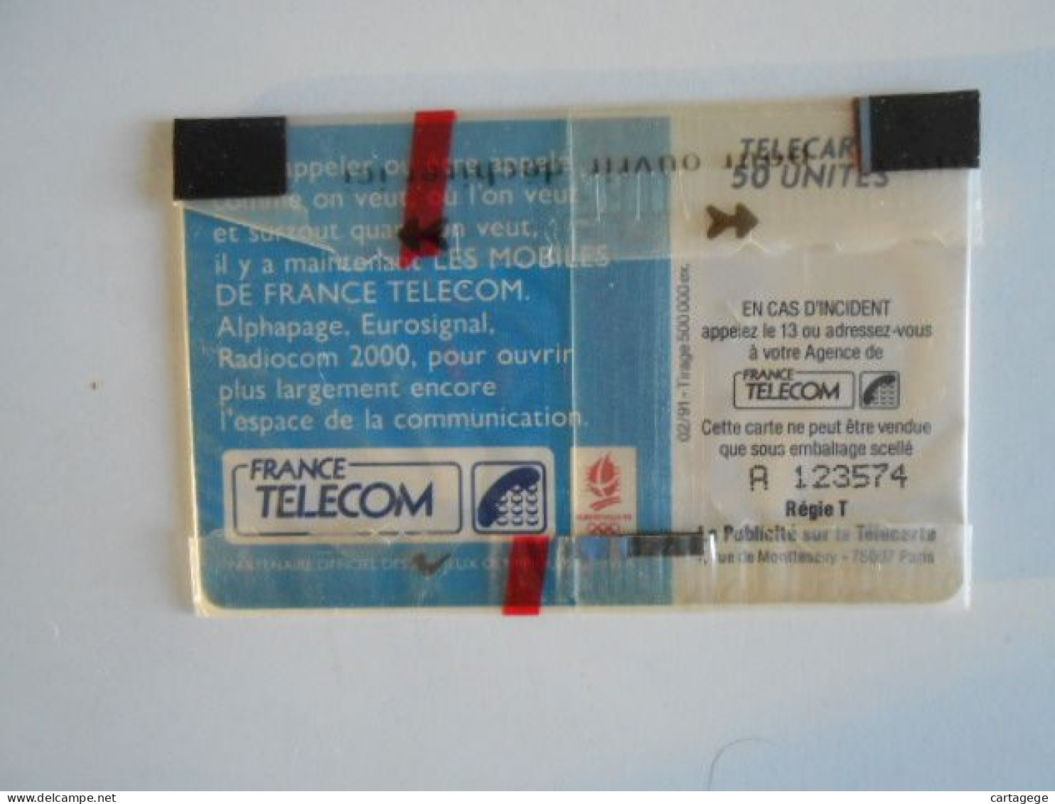 TELECARTE FRANCE F140 TELEPHONES MOBILES 50U NSB - 1987