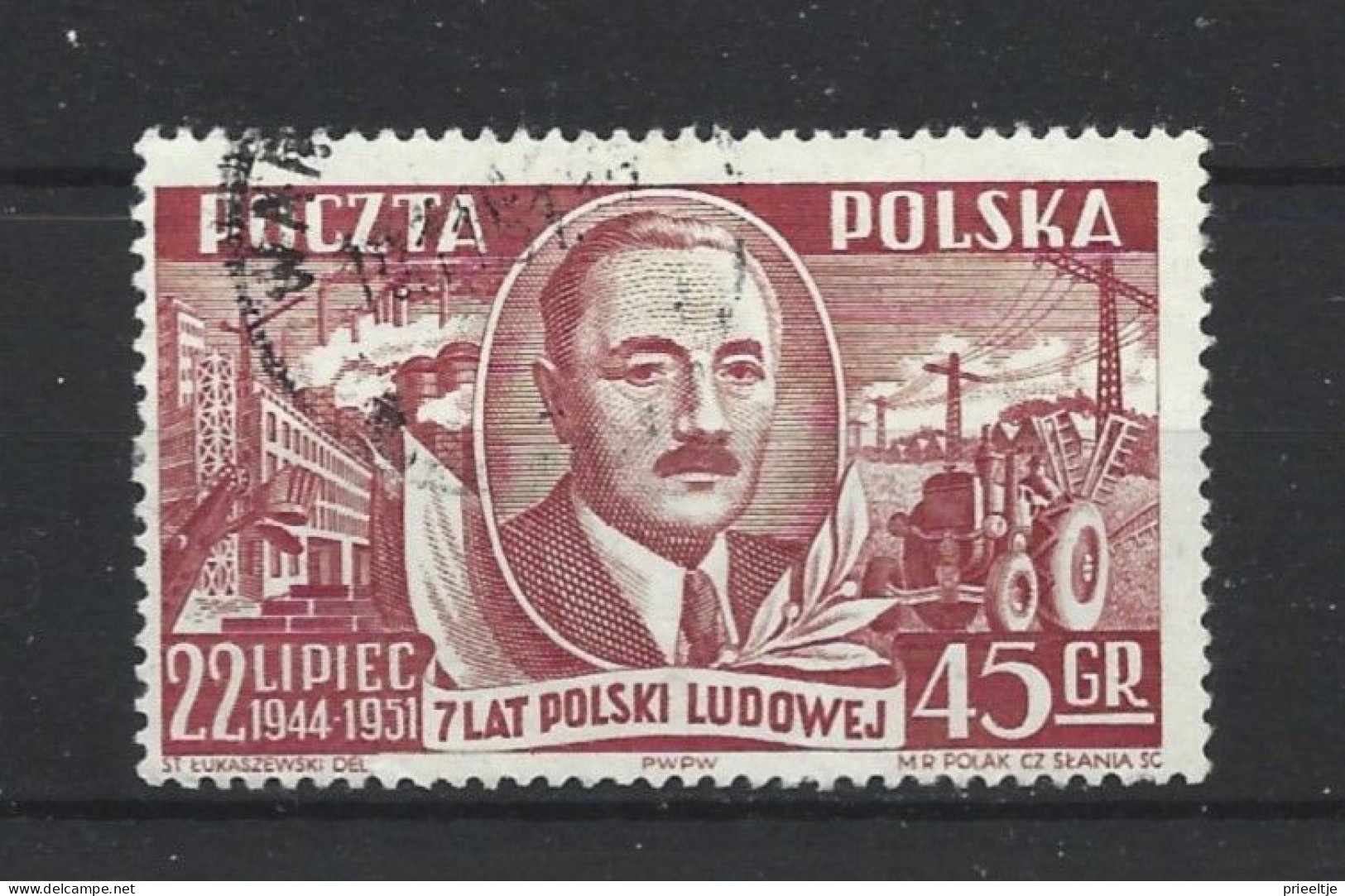 Poland 1951 Pres. Bierut Y.T. 616 (0) - Oblitérés