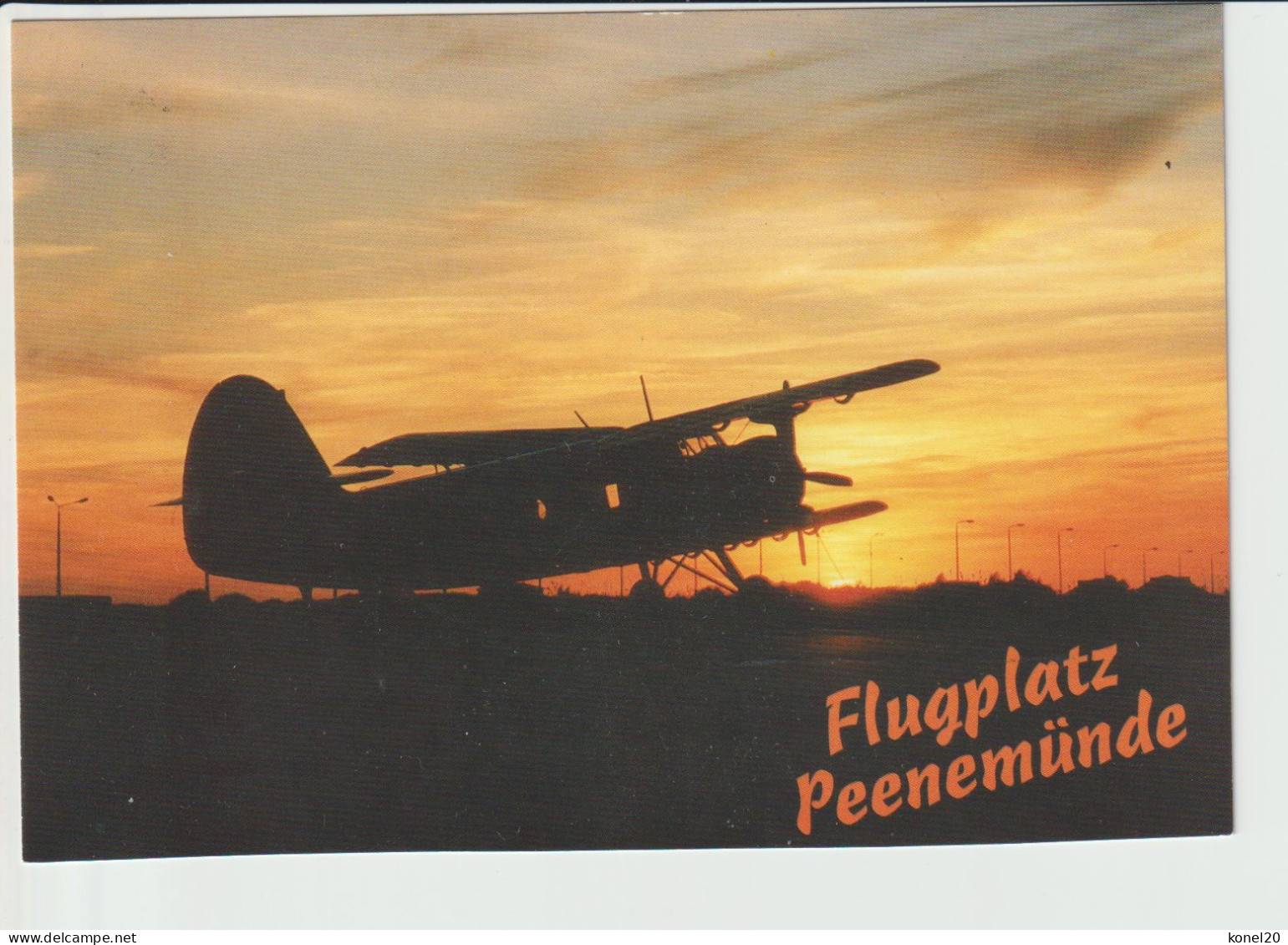 Vintage Pc Antonov AN2 Aircraft @ Peenemunde Airport. - 1919-1938: Between Wars