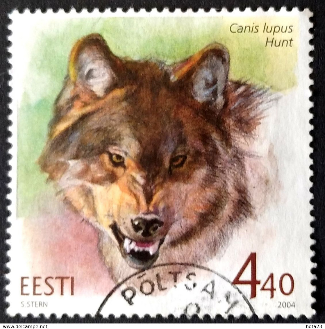 Estonia , Estland 2004 Wolf - Wild Animal Michel 479 Used Stamps  (o)  ALB - 62 -  23 - 8 - Estonie