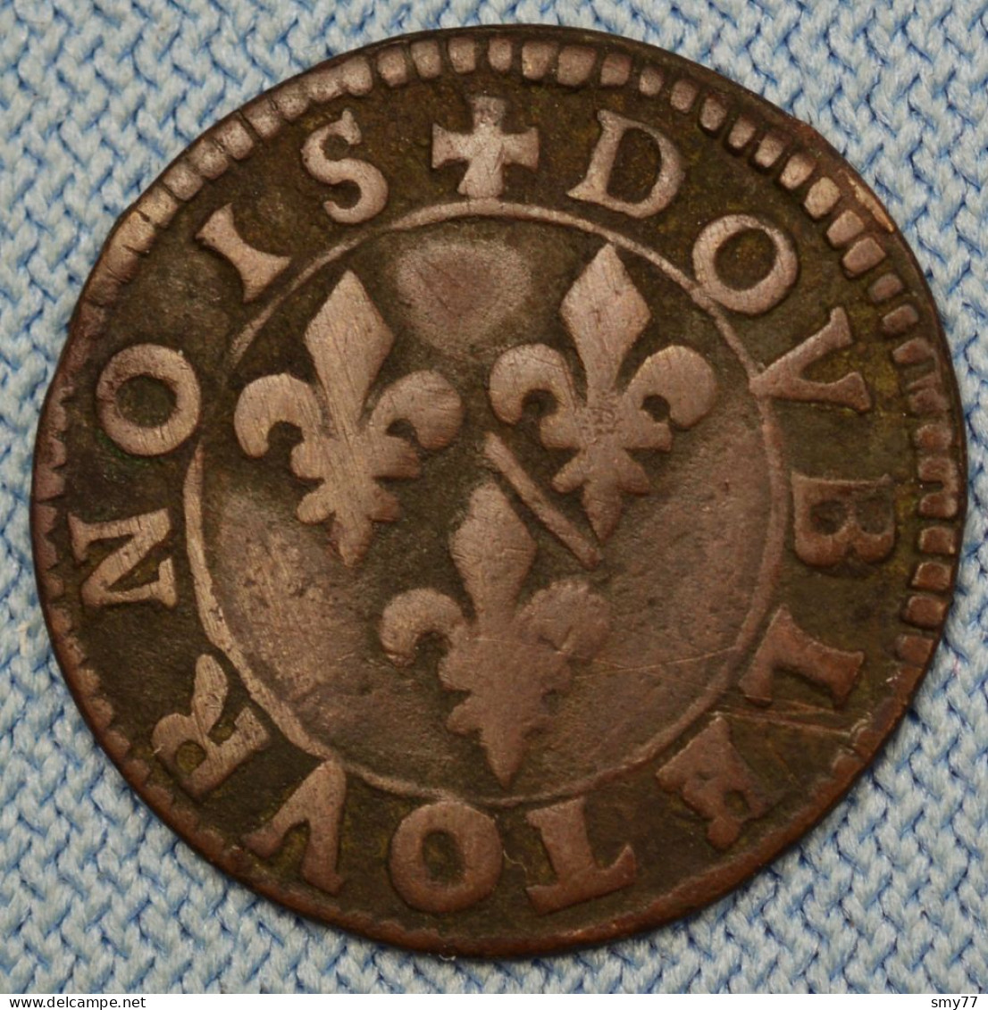 Château-Regnault • Double Tournois ND • 1605-1614 • Fr. De Bourbon-Conti • CGKL# 674 - Type 18 A1• France • [24-587] - Autres & Non Classés