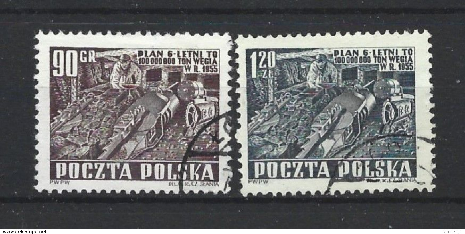 Poland 1951 Mining Y.T. 625/626 (0) - Used Stamps
