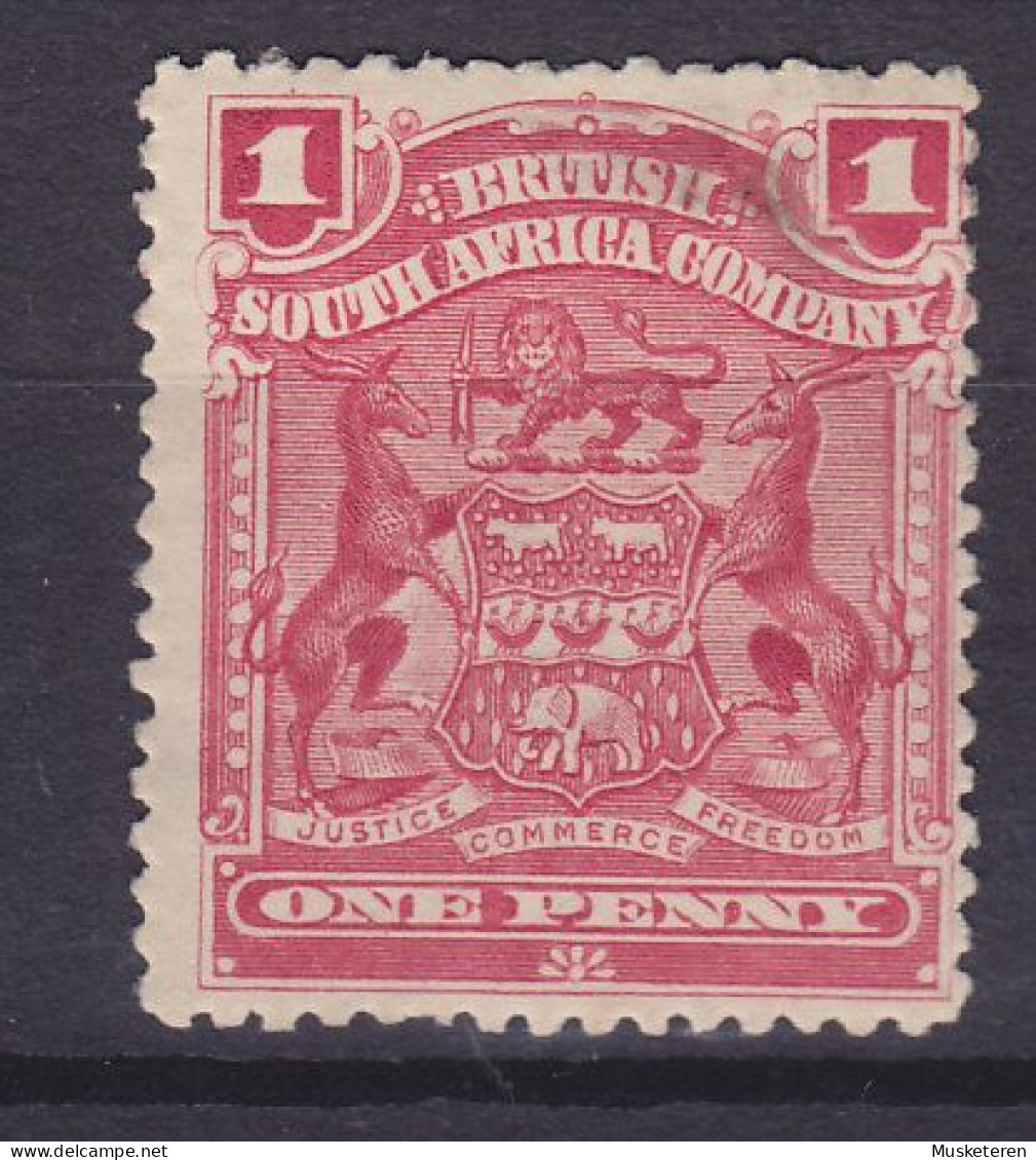 British South Africa Company 1898 Mi. 59, 1 Penny Neue Wappen, MH* (2 Scans) - Ohne Zuordnung