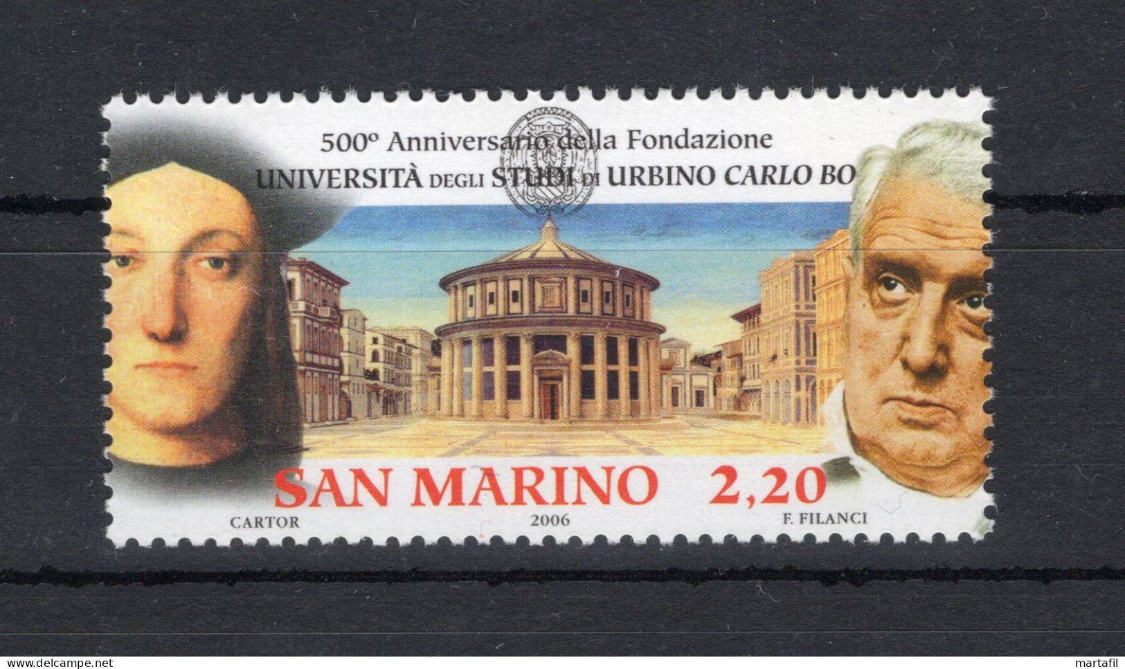 2006 SAN MARINO SET MNH ** 2127 500° Ann. Dell'Università Di Urbino - Neufs