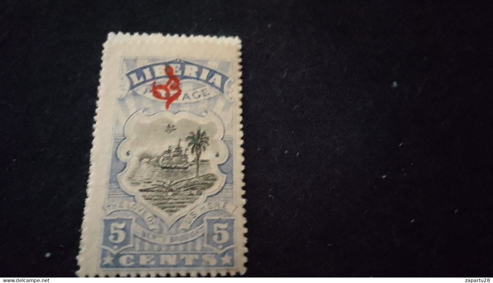 LİBERYA--1936-  5 C      DAMGASIZ - Liberia