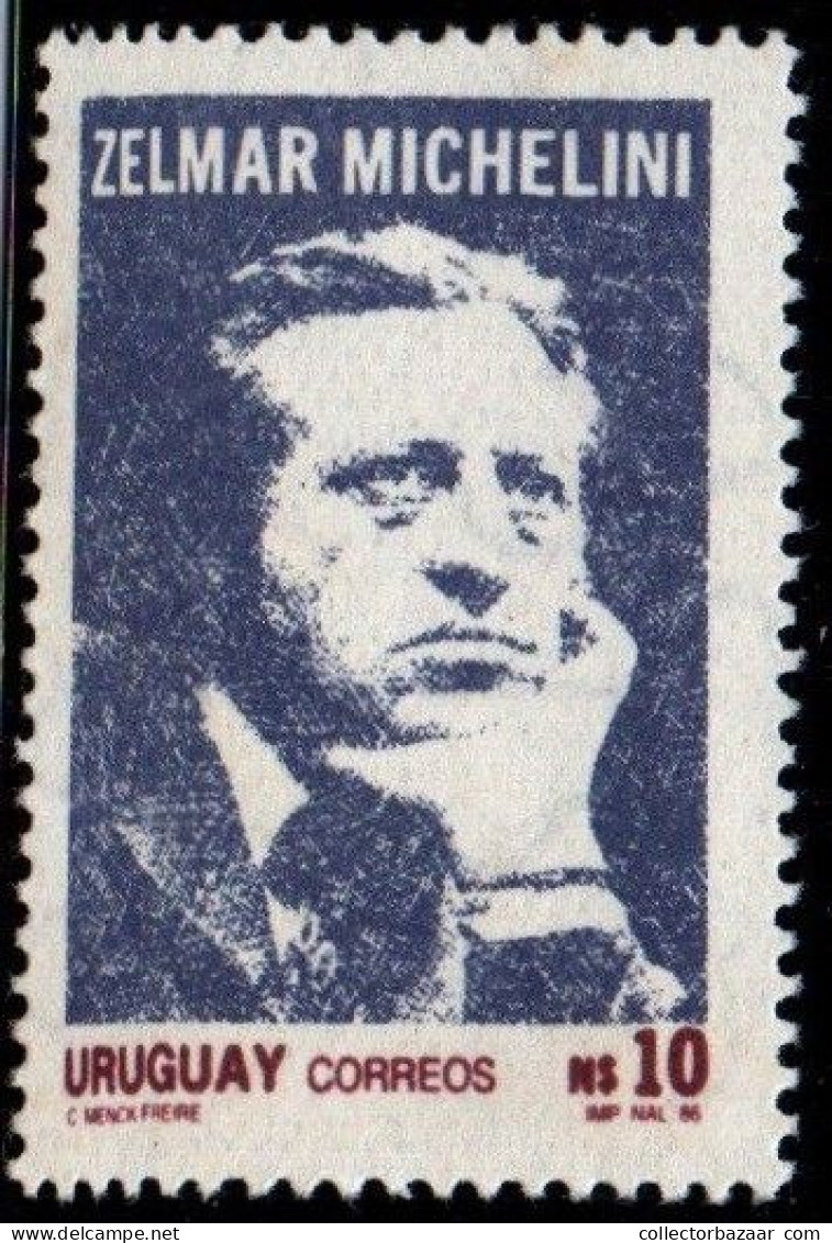 1986 Uruguay Zelmar Michelini Assassinated Liberal Senator #1219 ** MNH - Uruguay