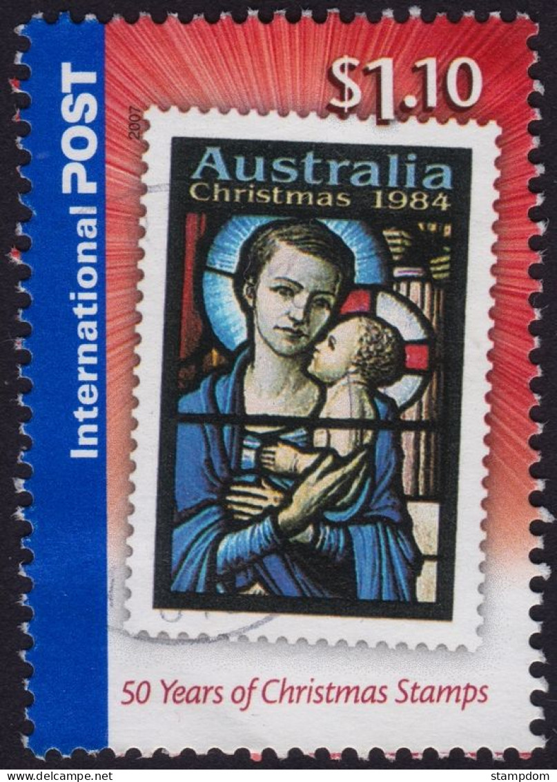 AUSTRALIA 2007 Christmas $1.10 Christmas Stamps Sc#2760 USED @O036 - Used Stamps