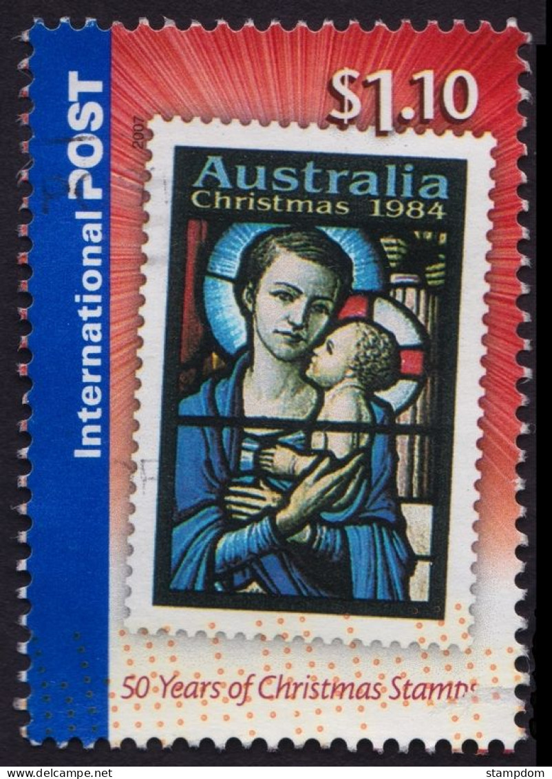 AUSTRALIA 2007 Christmas $1.10 Christmas Stamps Sc#2760 USED @O100 - Oblitérés