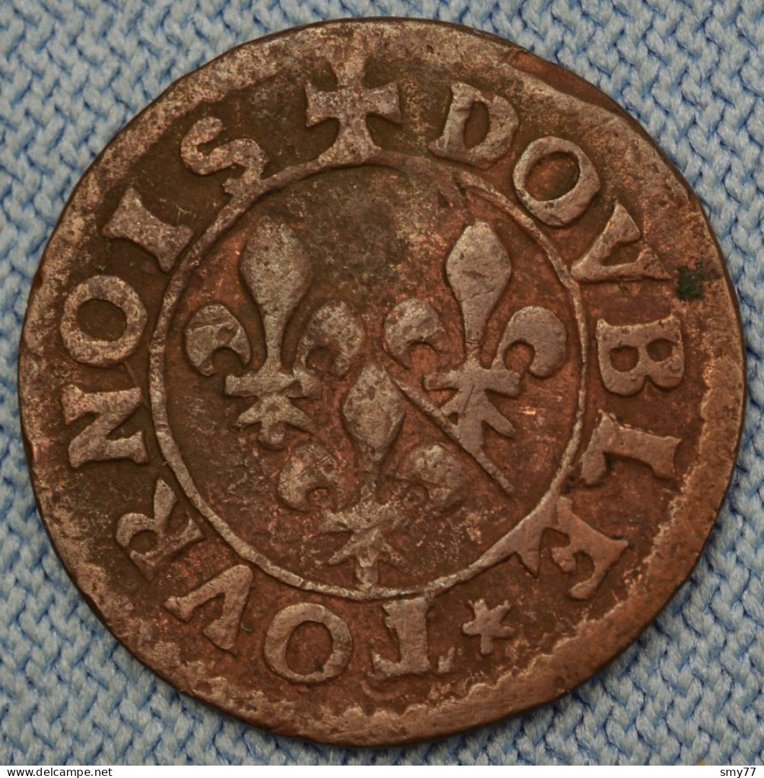 Château-Regnault • Double Tournois ND • 1605-1614 • Fr. De Bourbon-Conti • CGKL# 664 - Type 13 A1• France • [24-588] - Autres & Non Classés