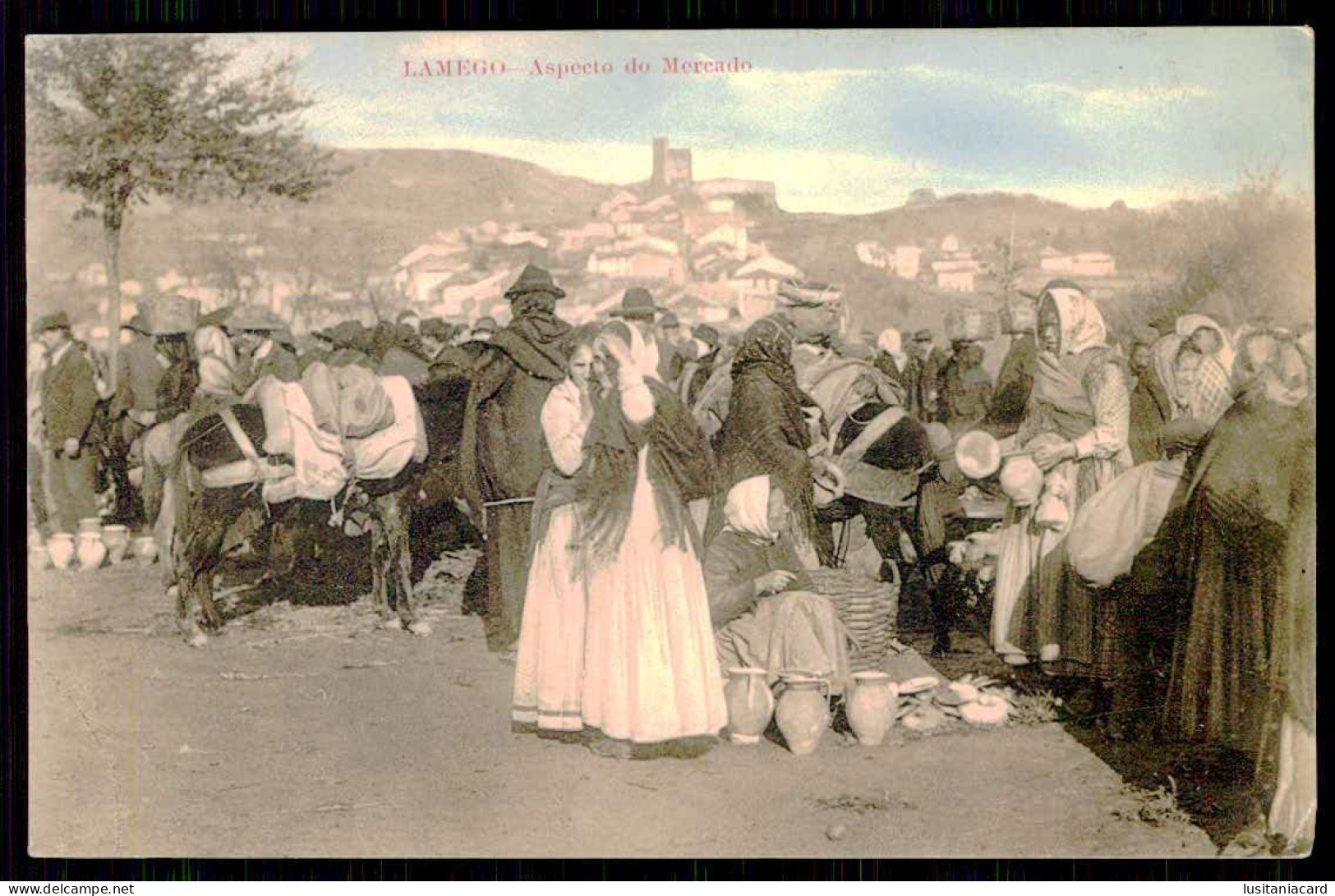 LAMEGO - FEIRAS E MERCADOS - Aspecto Do Mercado. ( Ed. Da Casa J. A. Ferraz, Successor) Carte Postale - Viseu