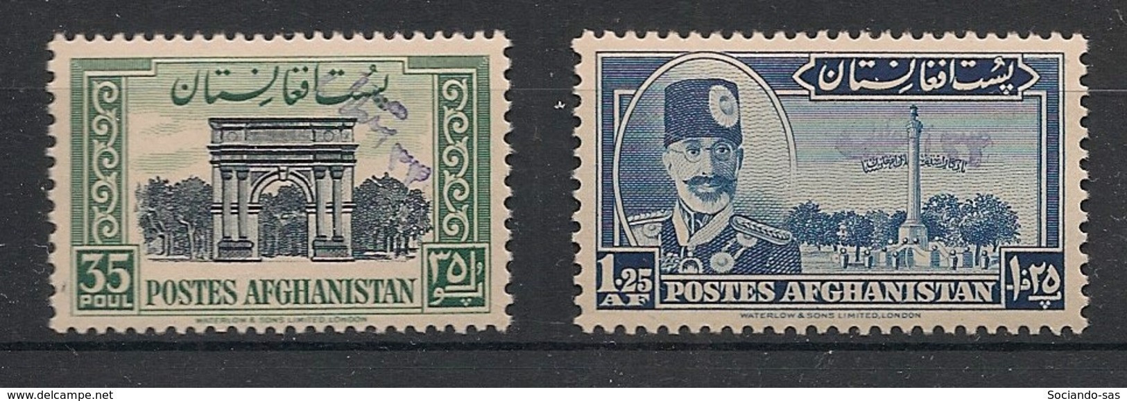 AFGHANISTAN - 1952 - N°YT. 394 Et 395 - Indépendance - Neuf Luxe ** / MNH / Postfrisch - Afganistán