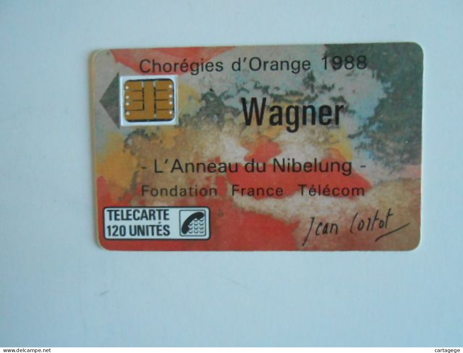 TELECARTE FRANCE F24A WAGNER 120U SC3 - 1988