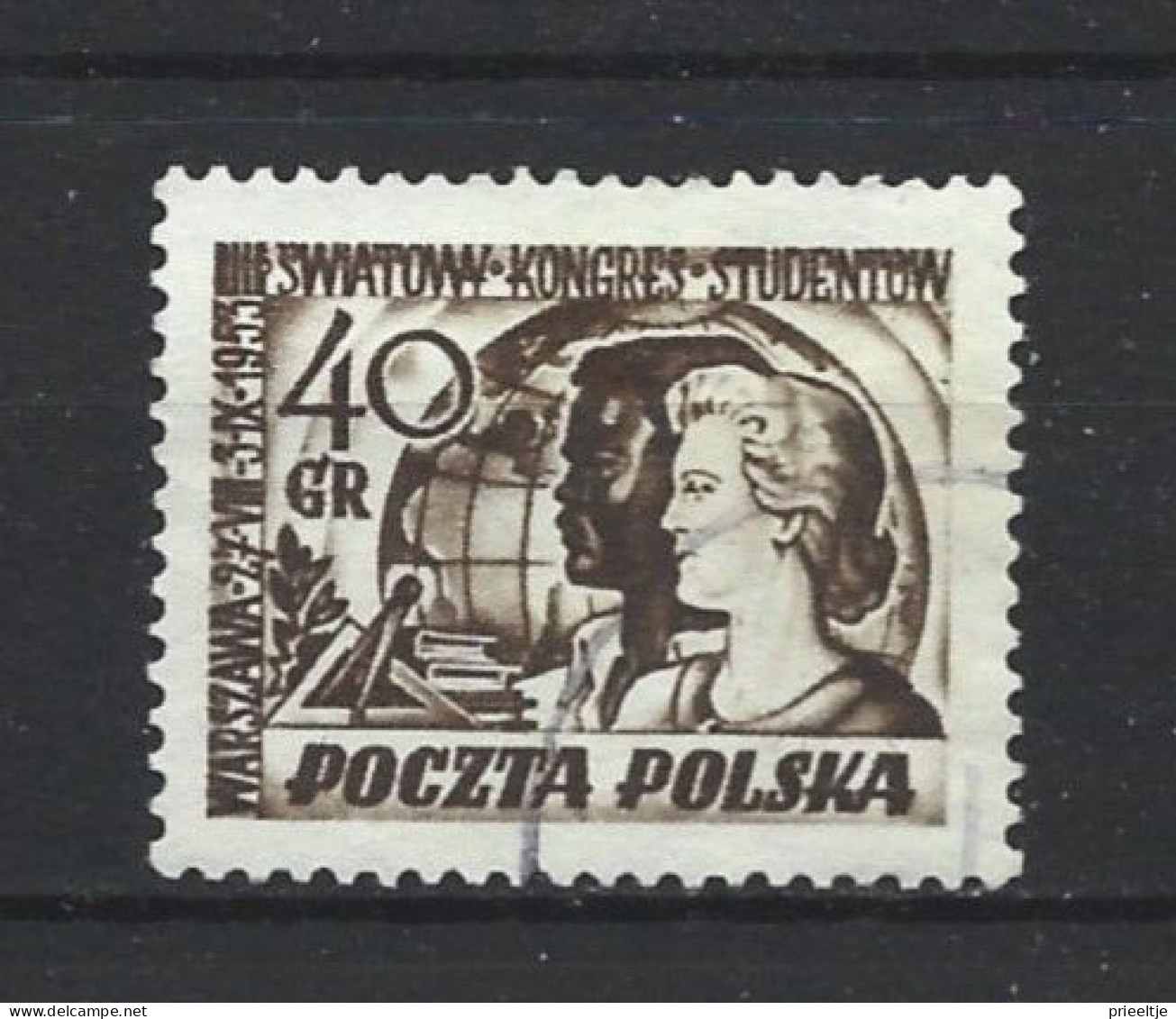 Poland 1953 Students Congress Y.T. 715 (0) - Used Stamps