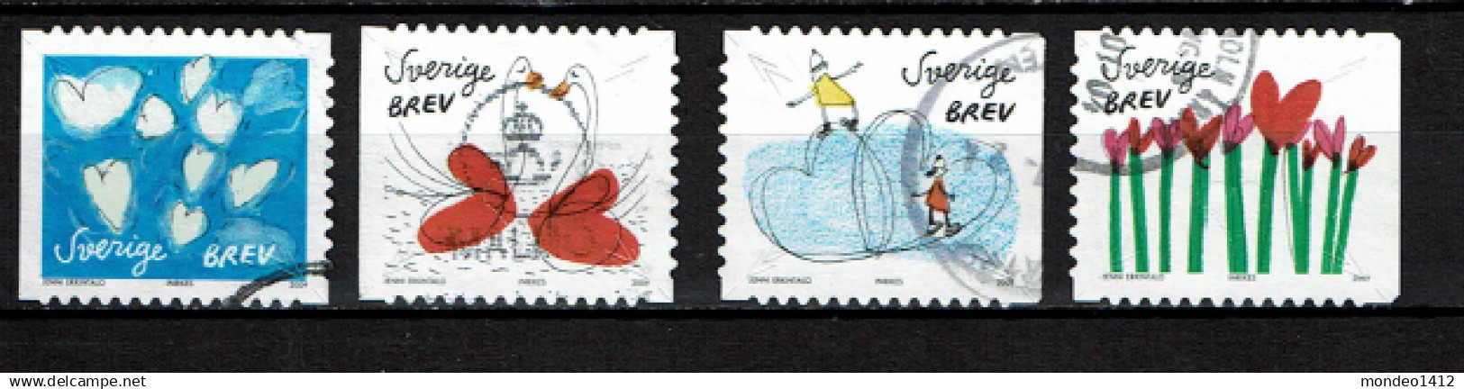 Sweden 2009 - Greetings, Timbres De Messages -  Used - Gebraucht