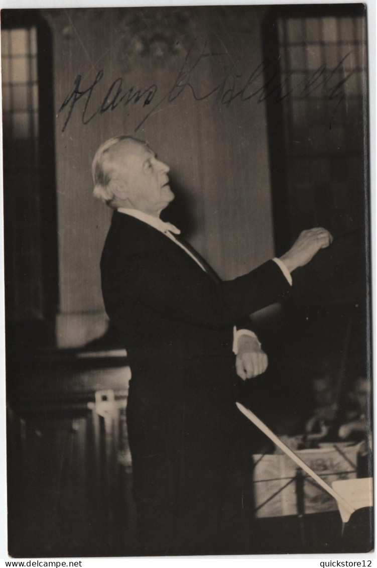 Director De Orquesta Alemán Hans Von Benda   AUTOGRAFO -  6453 - Sänger Und Musiker