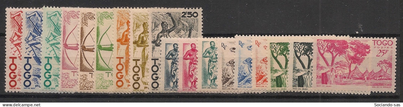 TOGO - 1947 - N°YT. 236 à 253 - Série Complète - Neuf Luxe** / MNH / Postfrisch - Unused Stamps