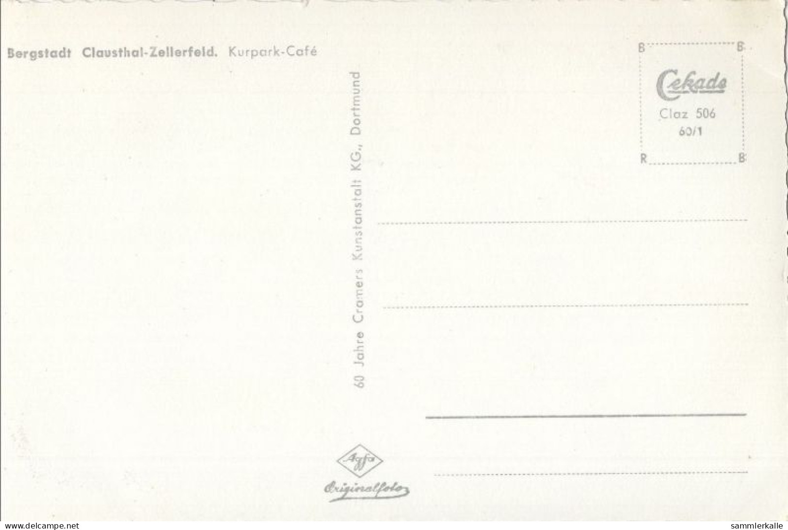 123495 - Clausthal-Zellerfeld - Kurpark-Café - Clausthal-Zellerfeld