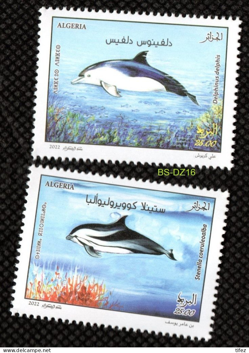 Année 2022-N°1912/1913 Neuf**/MNH : Mammifères Marins (Sea Mammals) Dauphins - Algerije (1962-...)