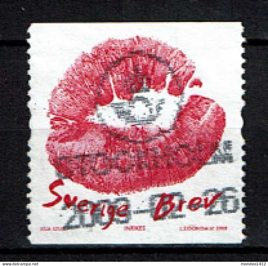 Sweden 2009 - Kissing Mouth, Timbre "Baiser" -  Used - Oblitérés