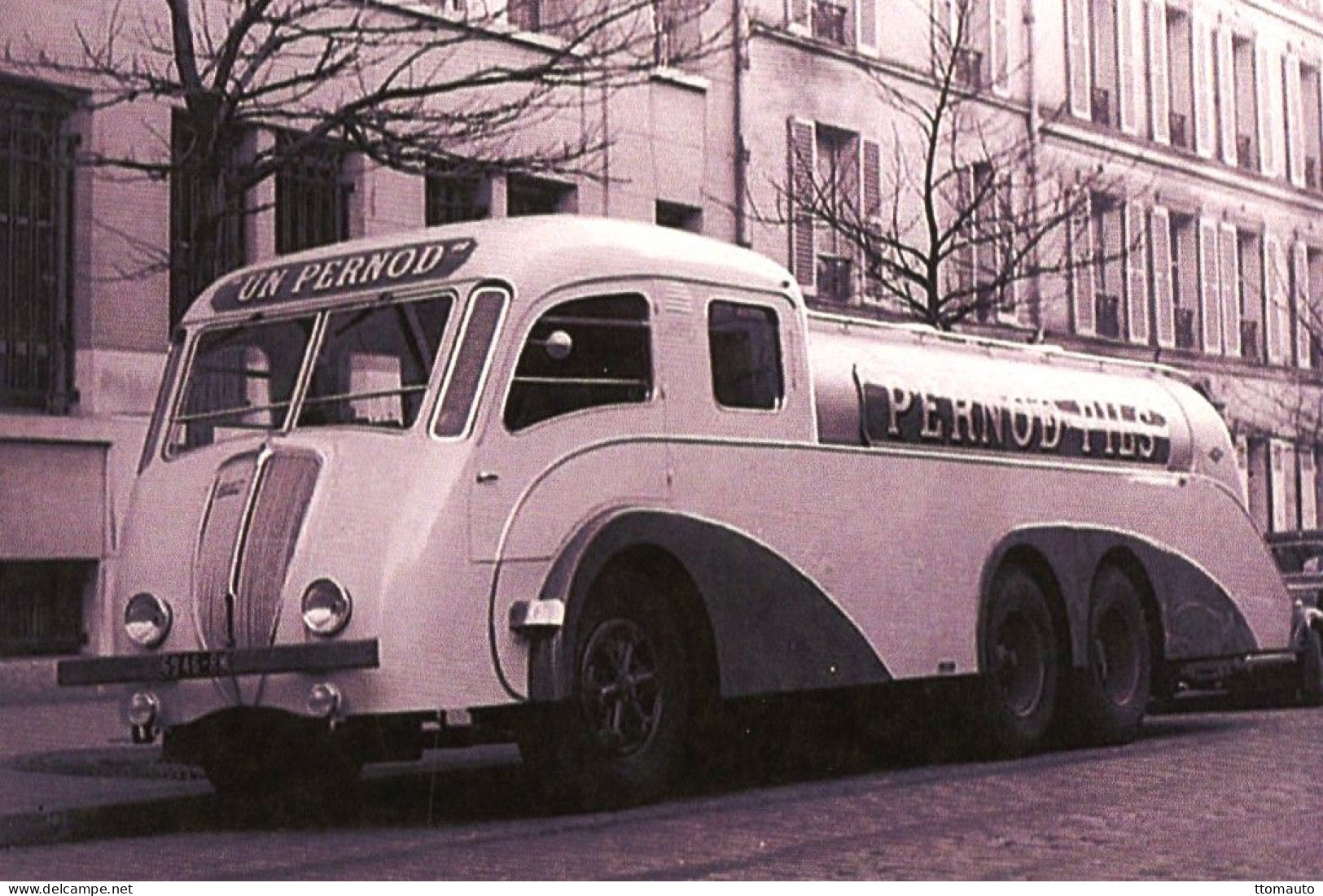 Camion Citerne Latil Avec Publicité Pour 'Pernod Pils'  -  15x10cms PHOTO - Transporter & LKW