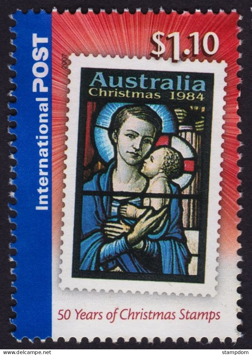 AUSTRALIA 2007 Christmas $1.10 Christmas Stamps Sc#2760 USED @O313 - Used Stamps