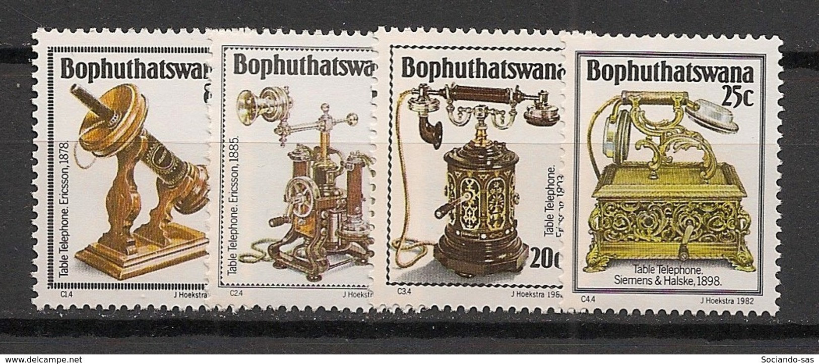 BOPHUTHATSWANA - 1982 - N°YT. 92 à 95 - Telephone - Neuf Luxe ** / MNH / Postfrisch - Bophuthatswana