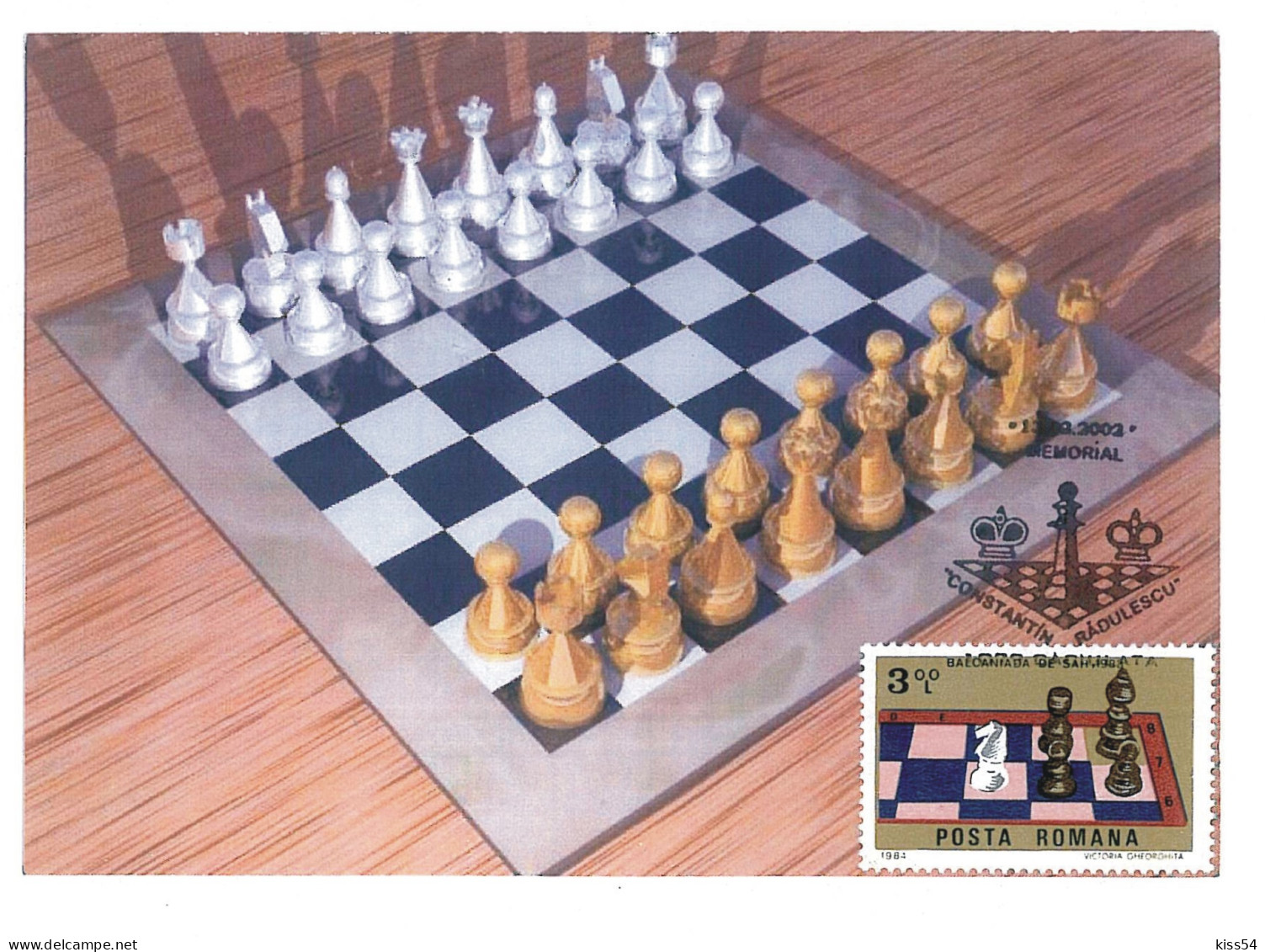 MAX 44 - 614 CHESS, Romania - Maximum Card - 2002 - Schaken