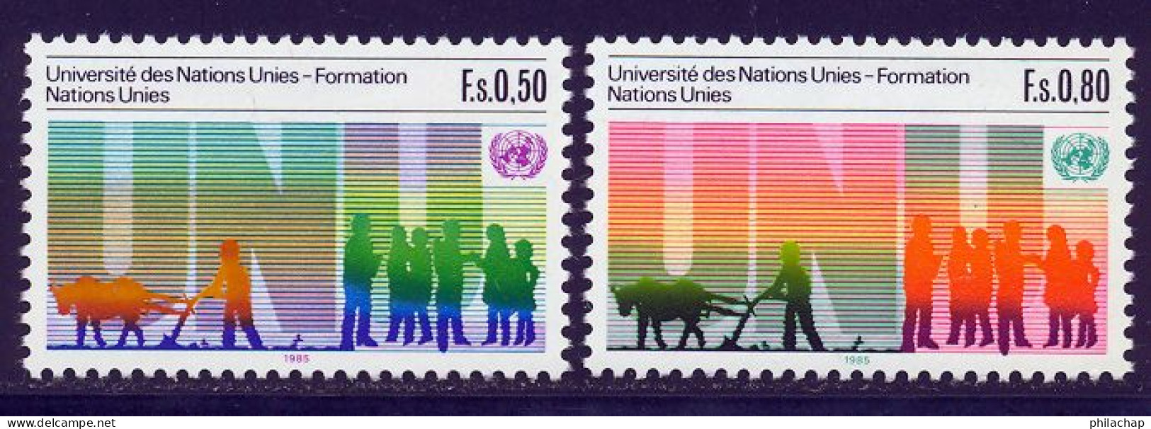 NU (Geneve) 1985 Yvert 129 / 130 ** TB - Unused Stamps