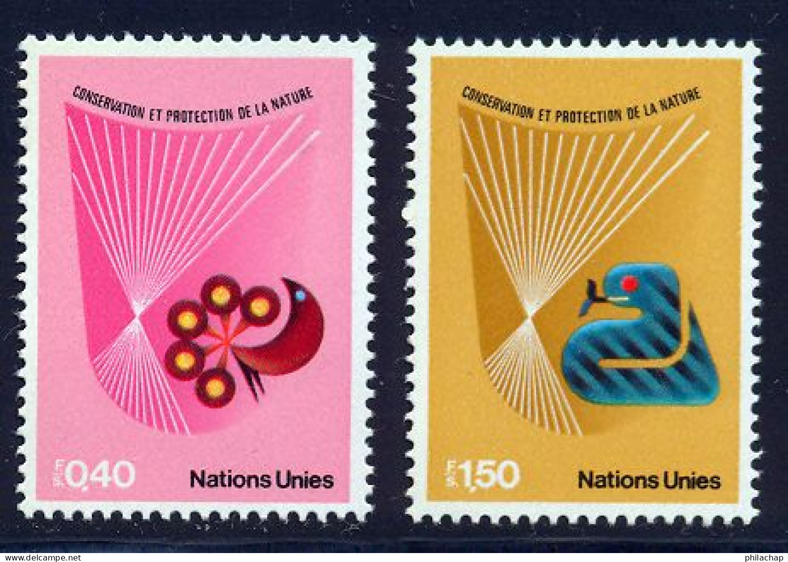 NU (Geneve) 1982 Yvert 109 / 110 ** TB - Unused Stamps