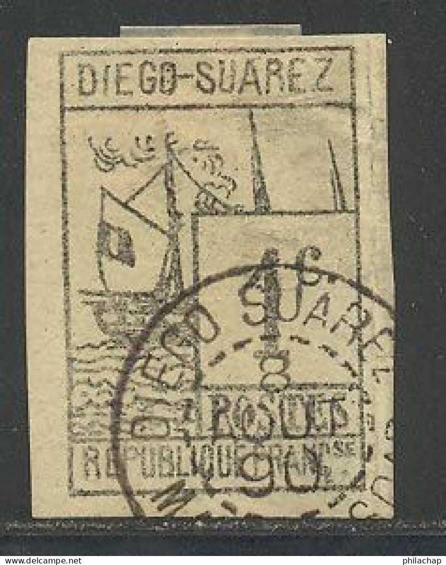Diego-Suarez 1890 Yvert 6 (o) B Oblitere(s) - Used Stamps